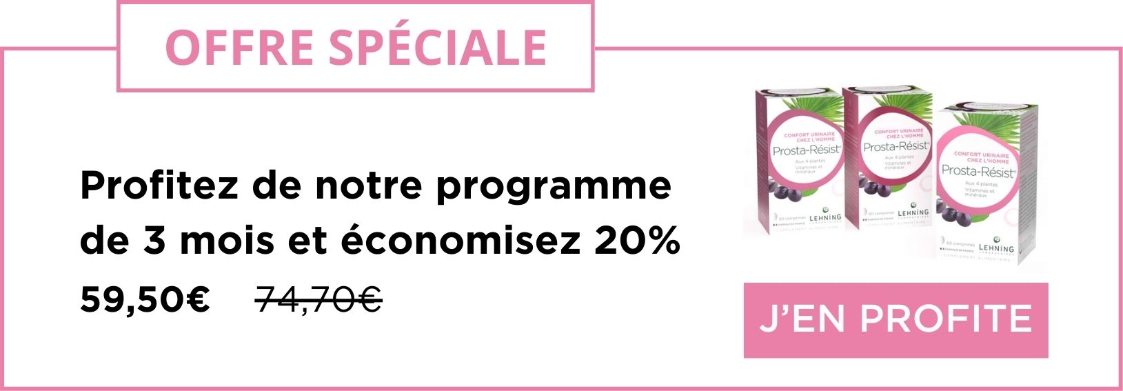 Offre Prosta-Résist programme de 3 mois